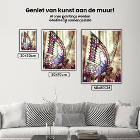 Diamantmaleri Smuk sommerfugl i solen - SEOS Shop ®