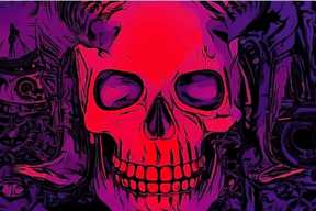 Diamantmaleri Rød Kranie - SEOS Shop ®