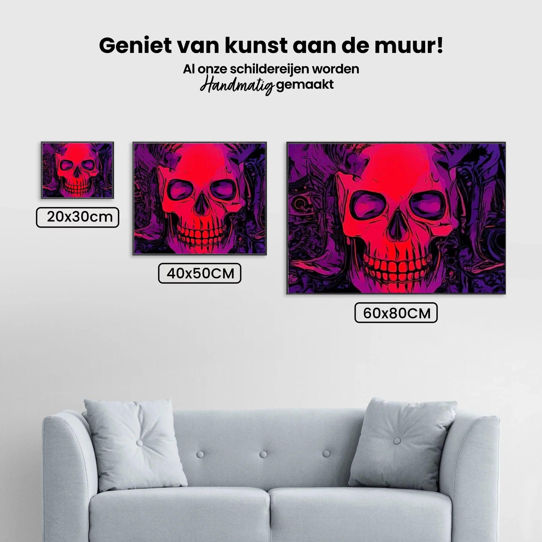 Diamantmaleri Rød Kranie - SEOS Shop ®