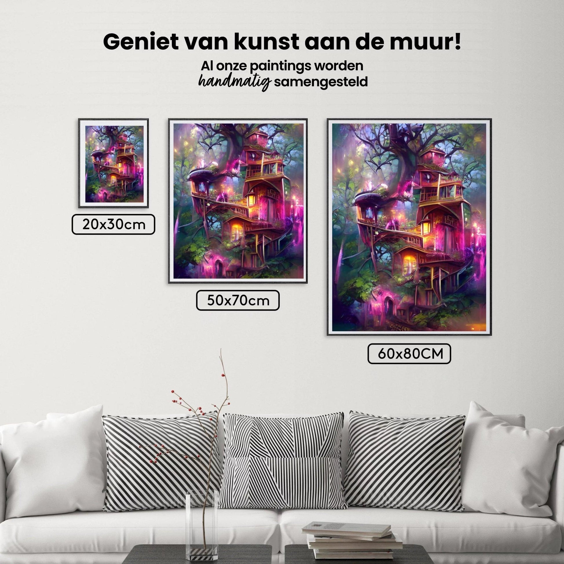 Diamantmaling Lyserødt Træhus - SEOS Shop ®