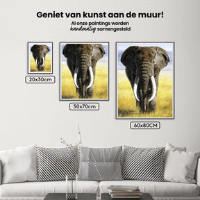 Diamantmaling Safarielefant med stødtænder - SEOS Shop ®