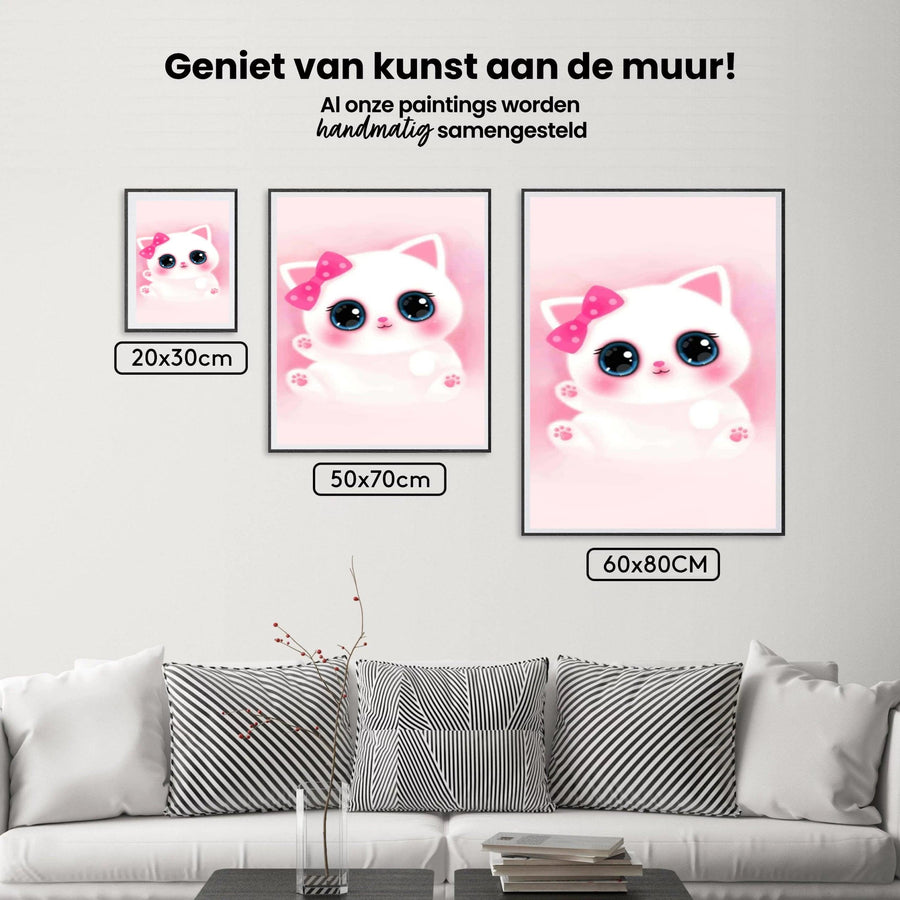 Diamantmaling Sød lyserød killing - SEOS Shop ®