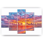 Diamantmaleri Smuk Solnedgang 5-panel - SEOS Shop ®