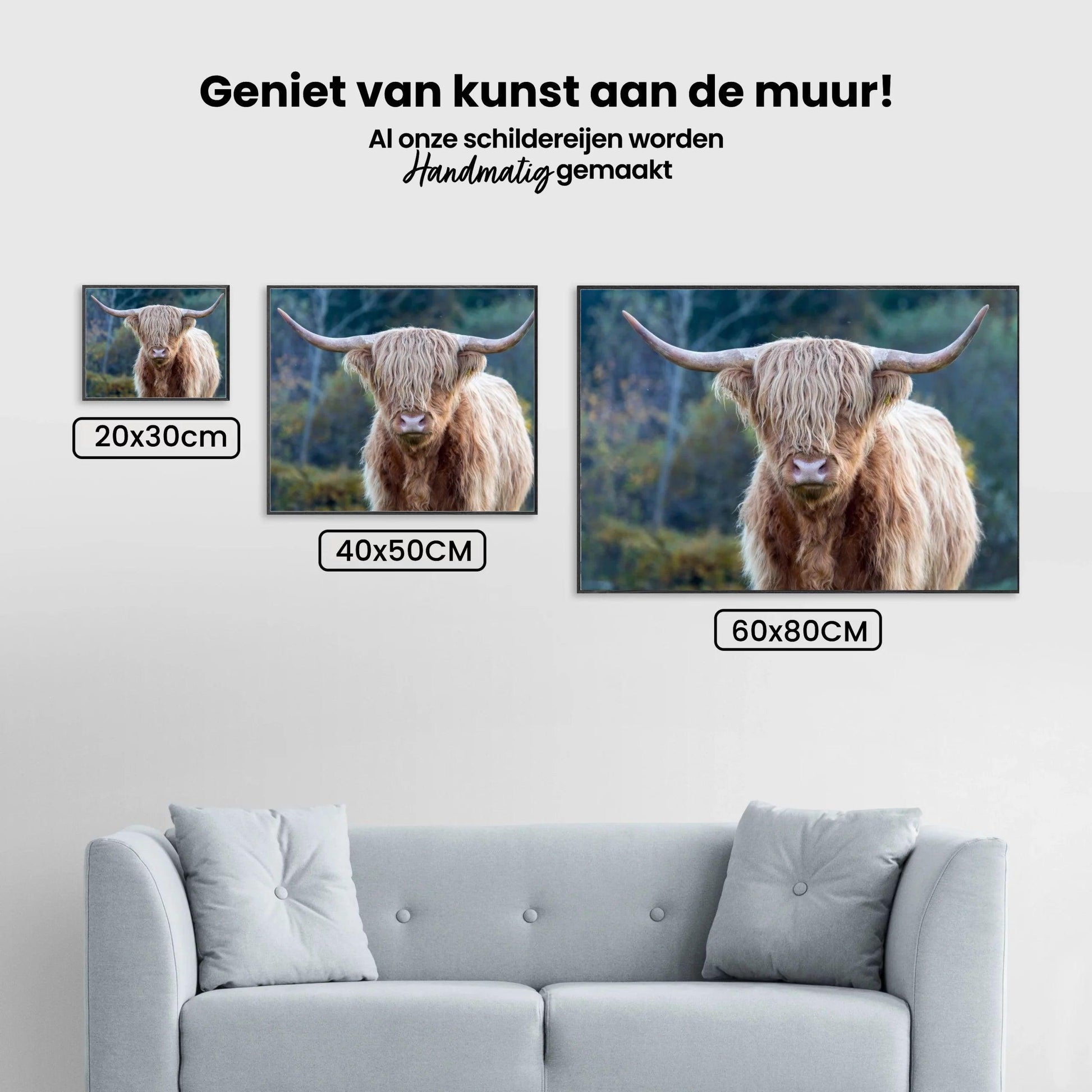Diamantmaleri Skotsk højlander - Skotsk højlander i vildmarken - SEOS Shop ®
