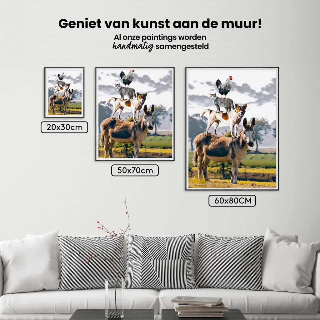 Diamantmaling med stabling af dyr - SEOS Shop ®