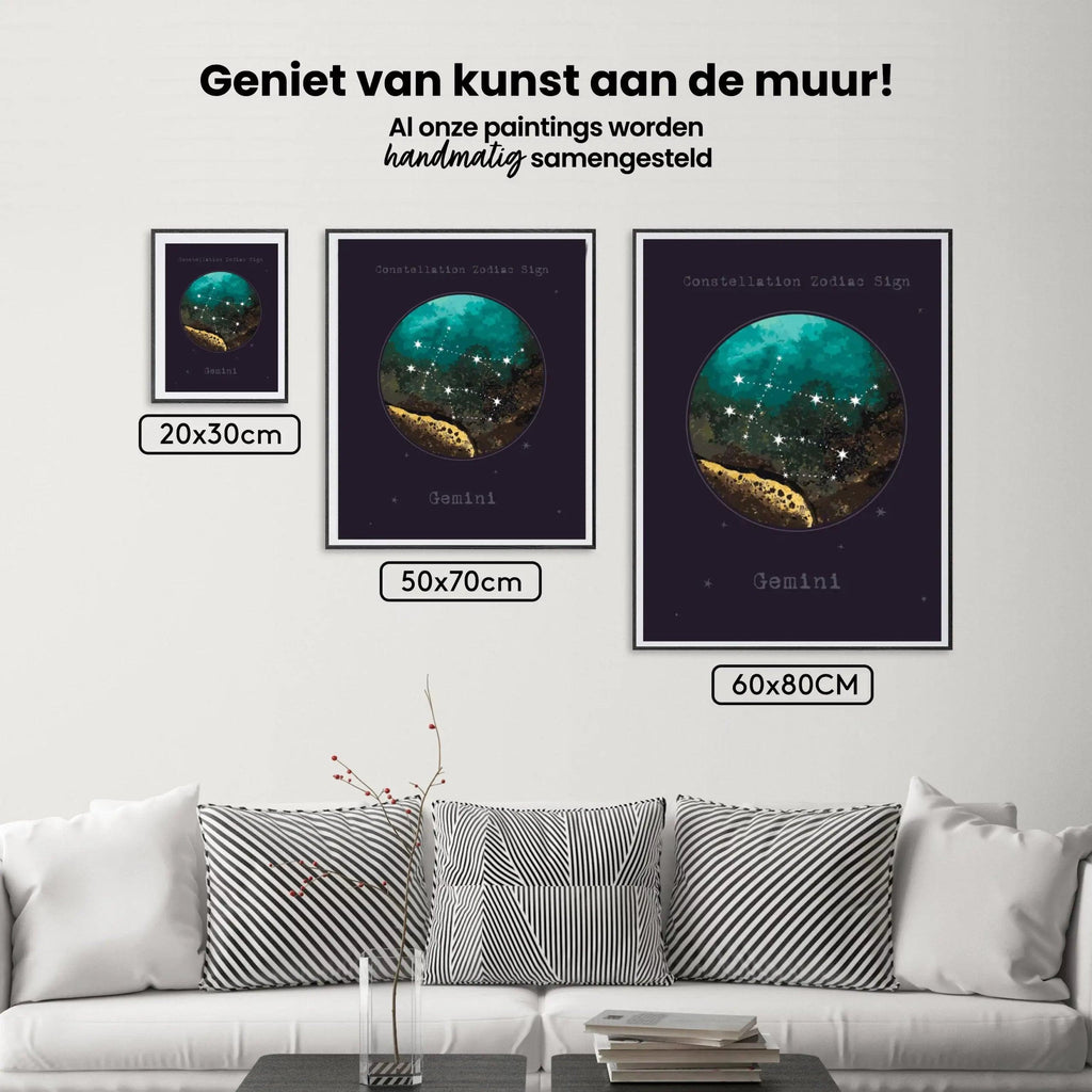 Diamantmaleri Stjernetegn - Tvillingerne - SEOS Shop ®
