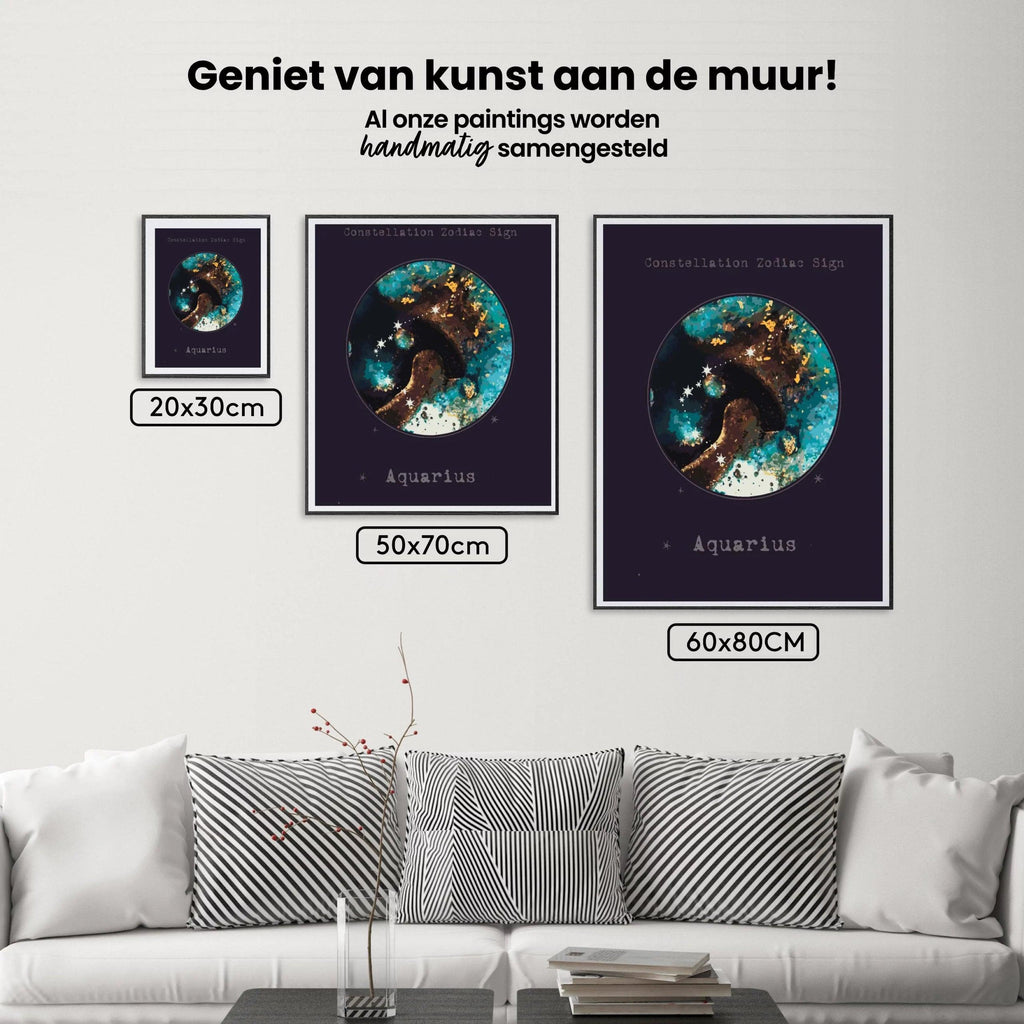 Diamantmaleri Stjernetegn - Vandmanden - SEOS Shop ®