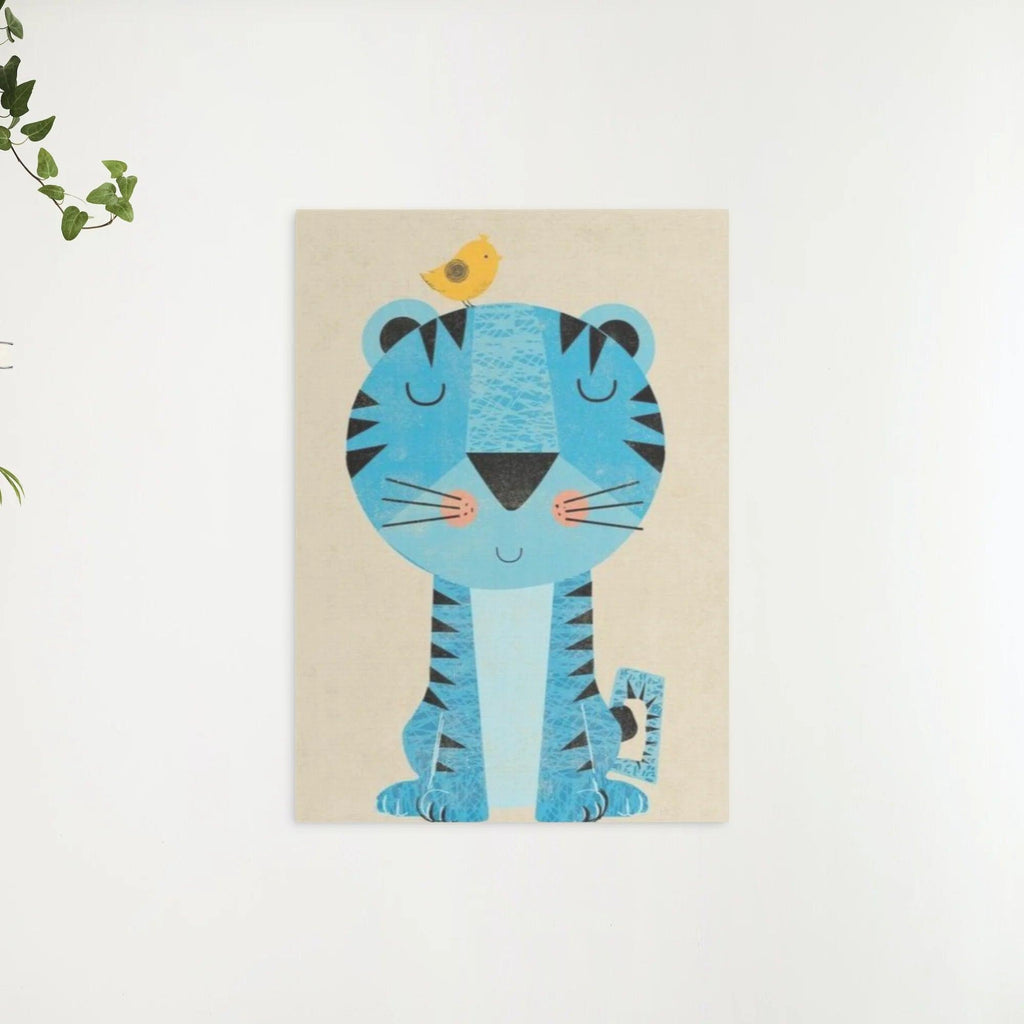 Diamantmaling Tiger med fugl på hovedet - SEOS Shop ®
