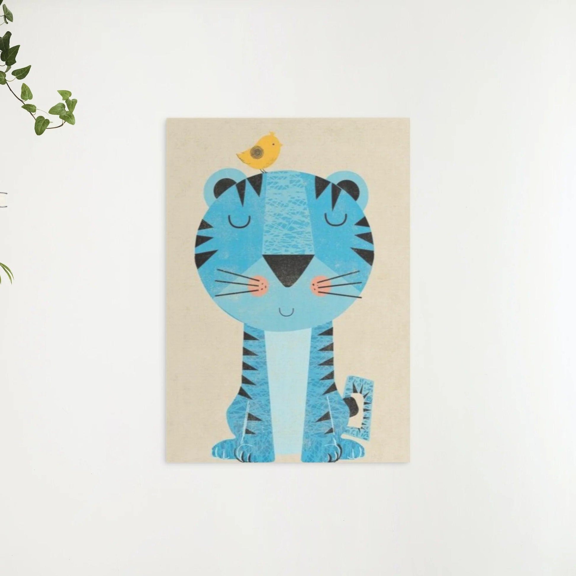 Diamantmaling Tiger med fugl på hovedet - SEOS Shop ®