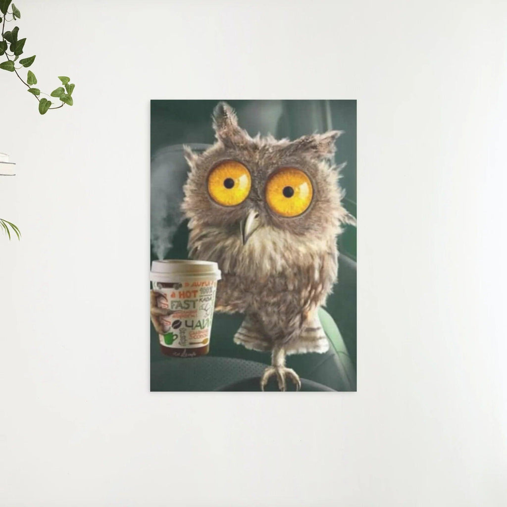 Diamantmaling Ugle med Kaffeglas - SEOS Shop ®