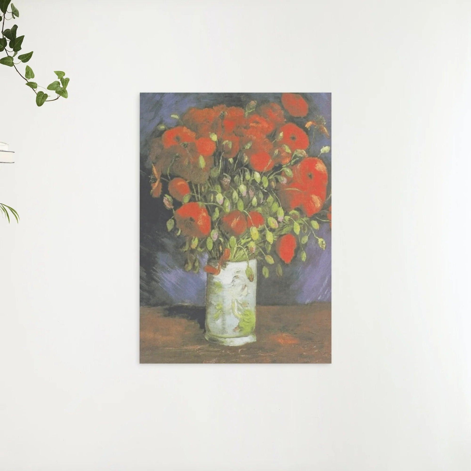 Diamantmalingvase med røde valmuer - SEOS Shop ®
