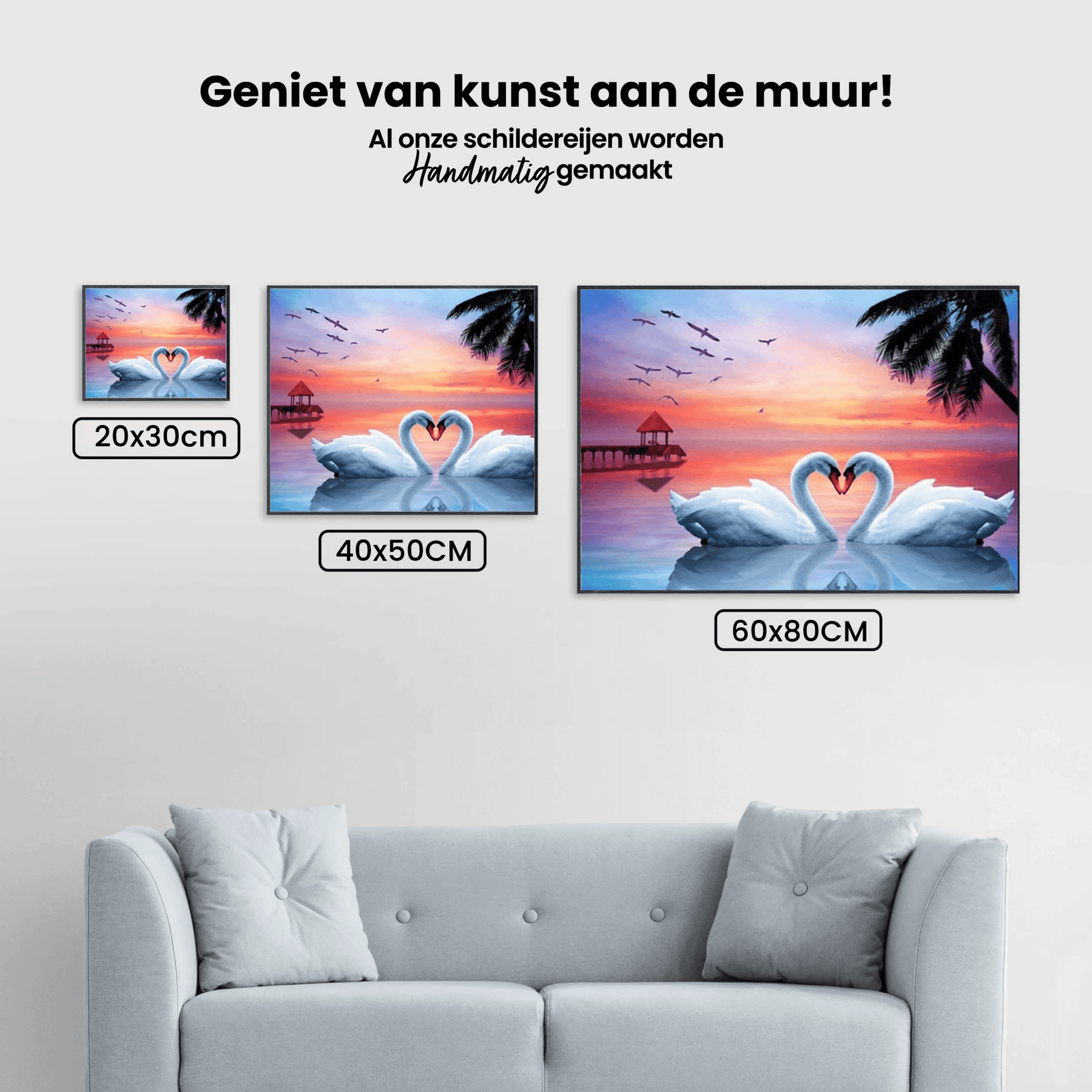 Diamantmaling Svaner i kærlighed – SEOS Shop ®