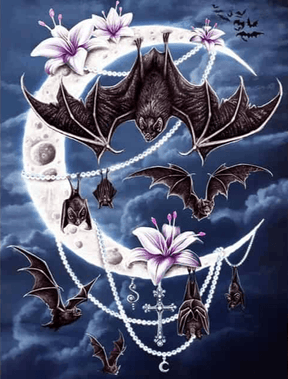 Diamantmaleri Flagermus Måne - SEOS Shop ®