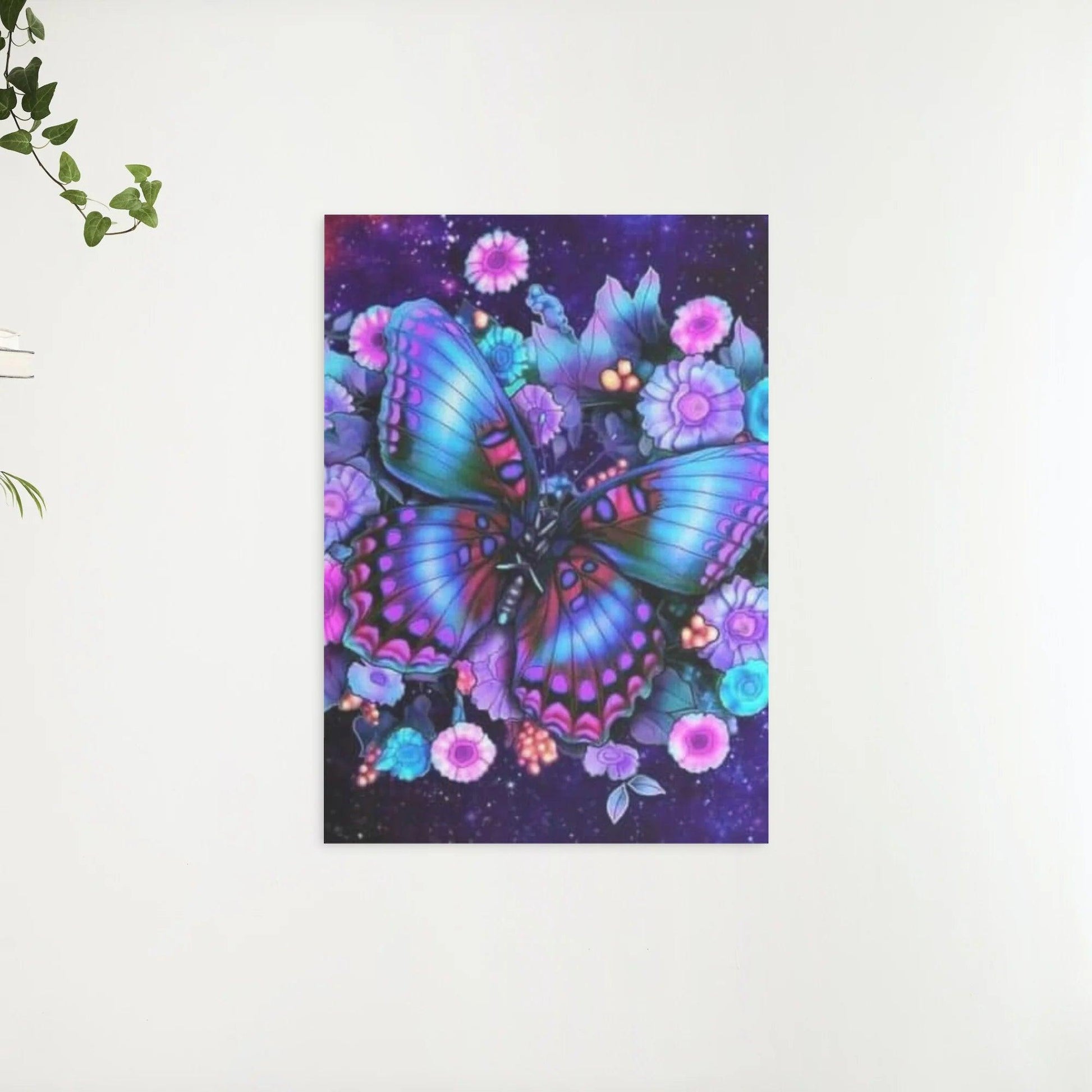 Diamantmaling Sommerfugl med Blomst - SEOS Shop ®