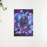 Diamantmaling Sommerfugl med Blomst - SEOS Shop ®