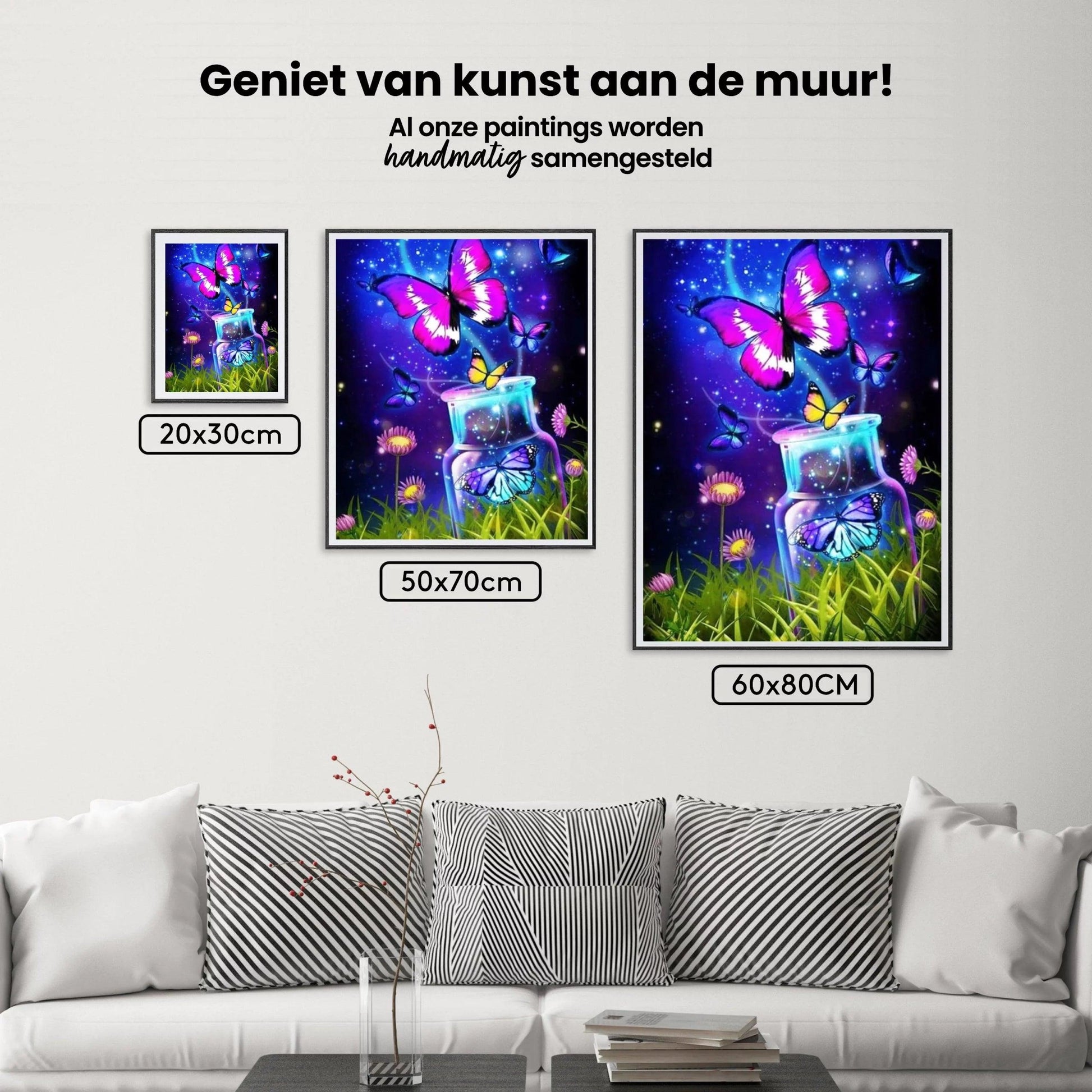 Diamantmaling Sommerfugle i potte - SEOS Shop ®