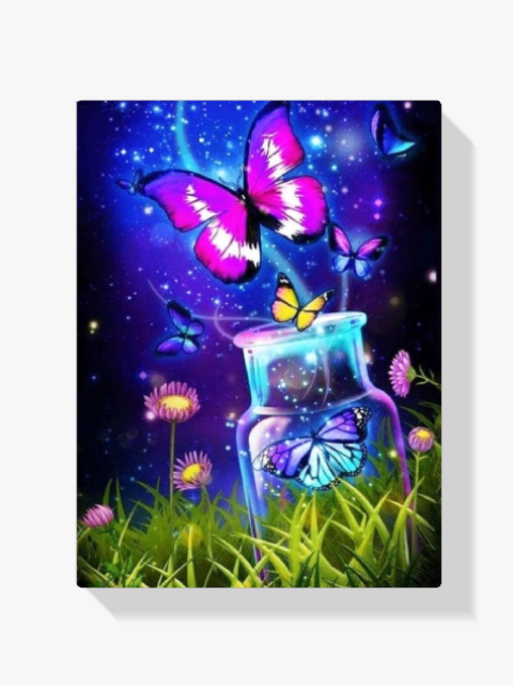 Diamantmaling Sommerfugle i potte - SEOS Shop ®