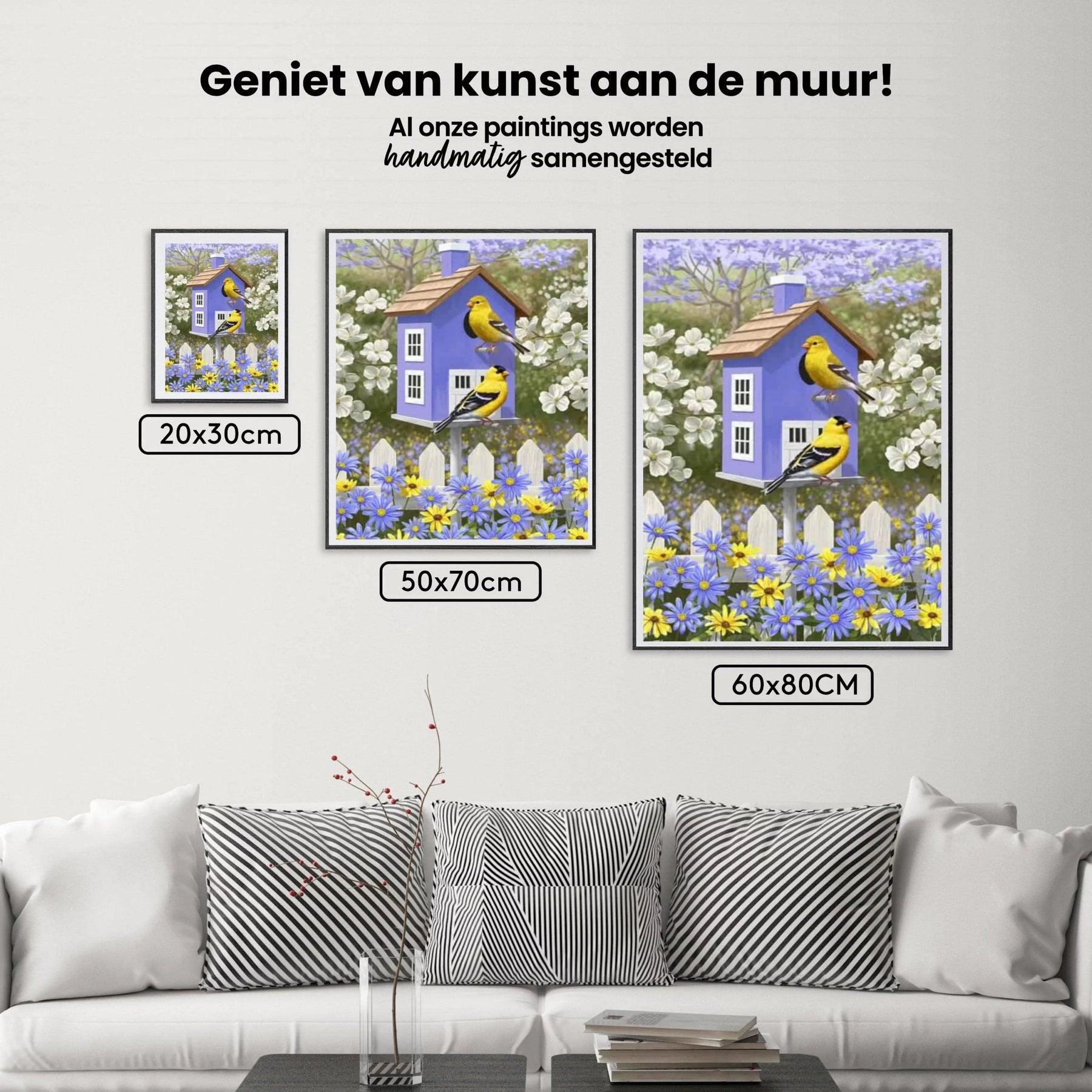 Diamantmaling Fugl i blomsterhave - SEOS Shop ®