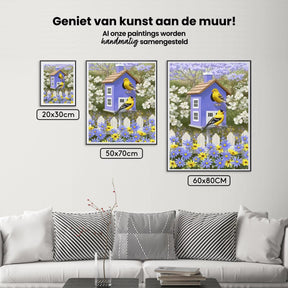 Diamantmaling Fugl i blomsterhave - SEOS Shop ®