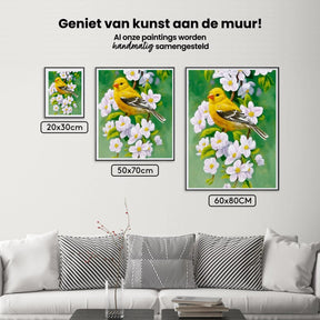 Diamantmaling Fugl med Blomst - SEOS Shop ®