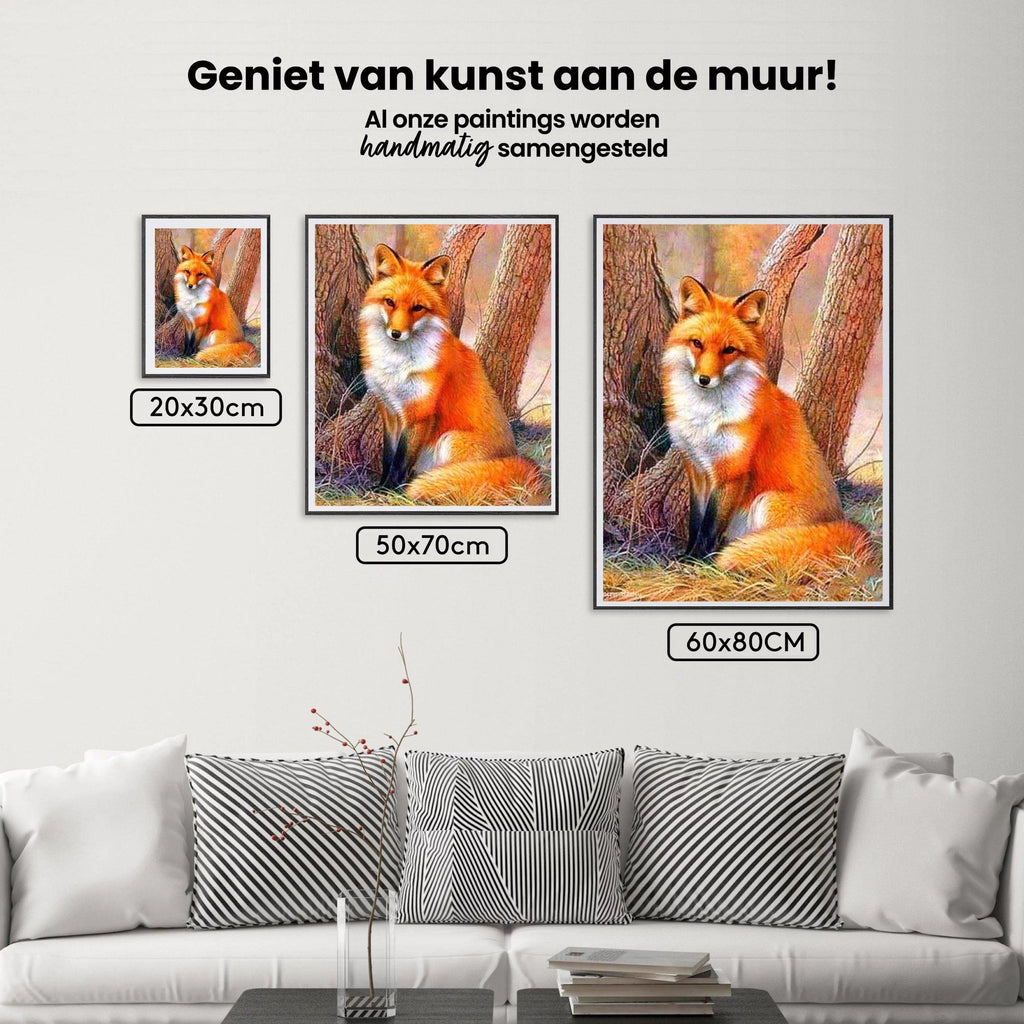 Diamantmaling Ræv ved træet - SEOS Shop ®