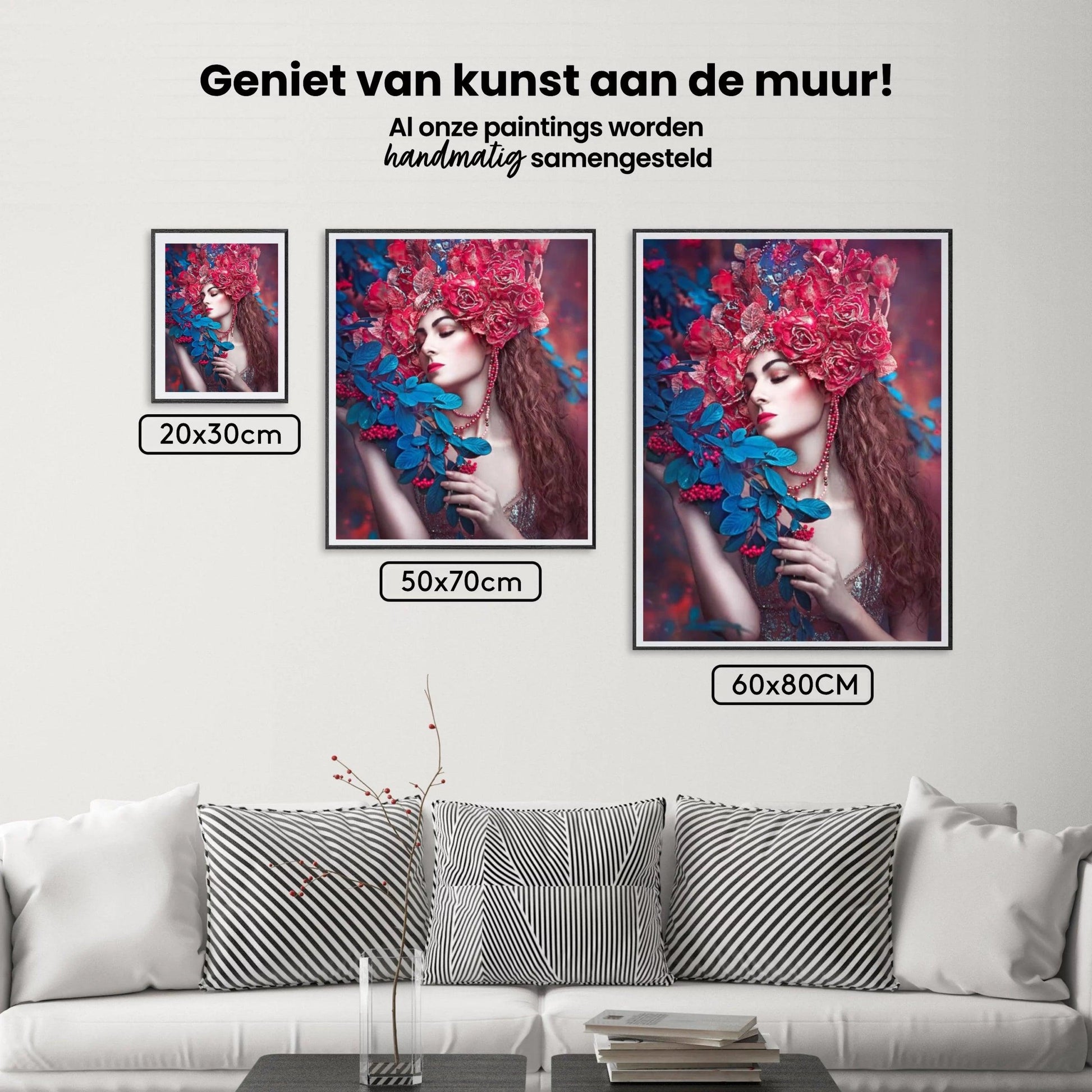 Diamantmaleri Kvinder med blomst - SEOS Shop ®