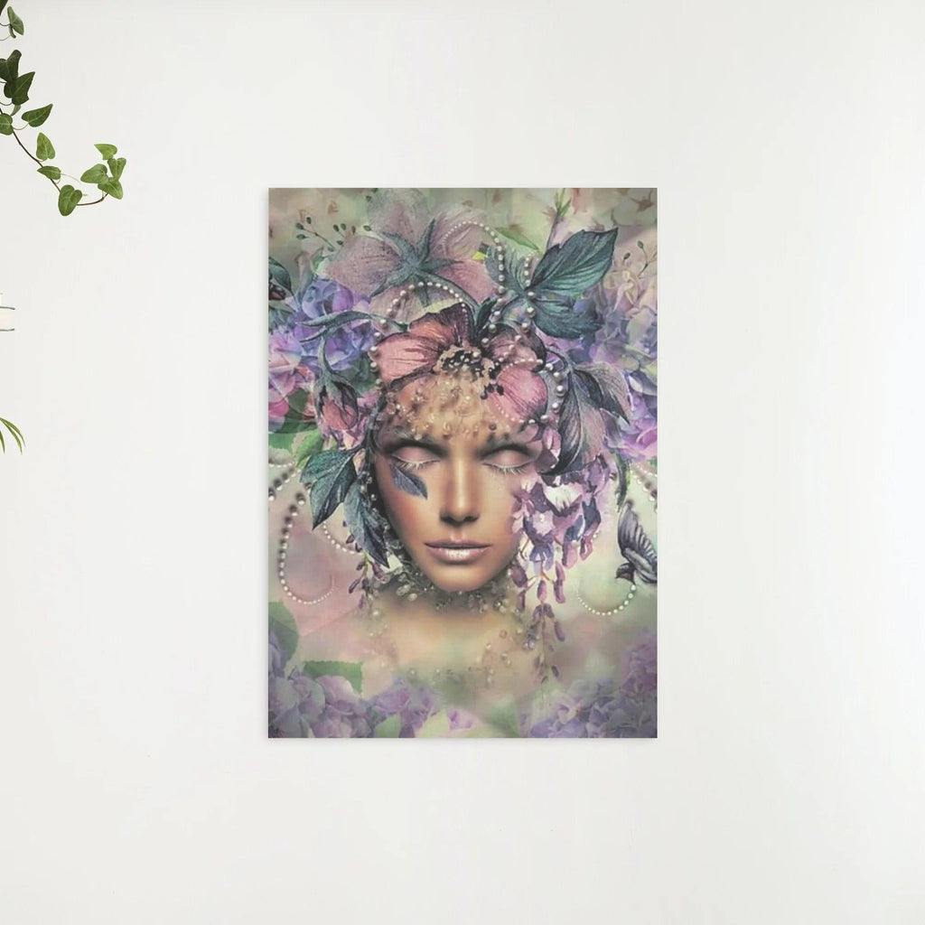 Diamantmaleri Kvinder med blomst og fugl - SEOS Shop ®
