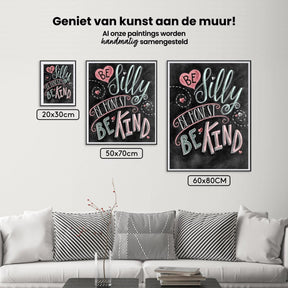 Diamantmaleri Vær skør, vær ærlig, vær venlig – SEOS Shop ®