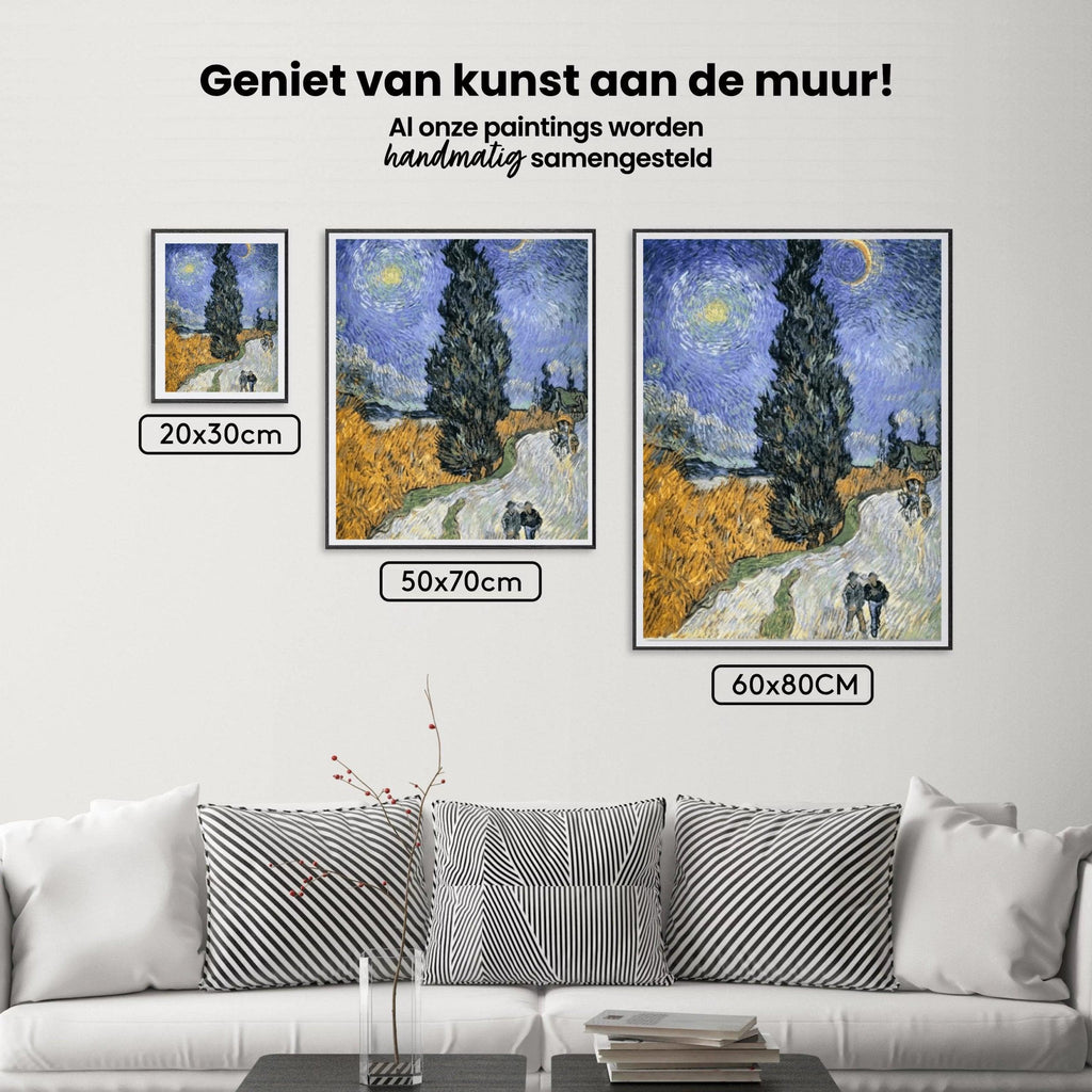 Diamantmaling Vej med Cypres og Stjerne - SEOS Shop ®
