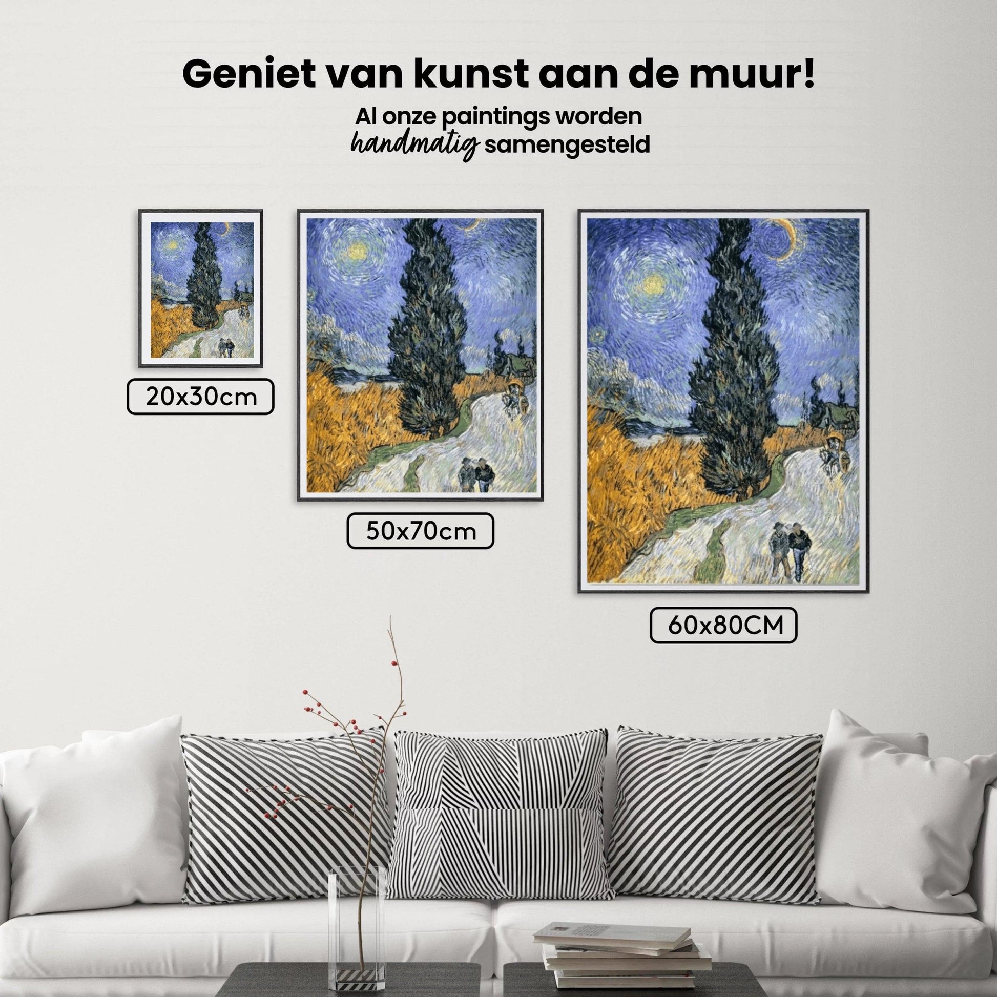 Diamantmaling Vej med Cypres og Stjerne - SEOS Shop ®