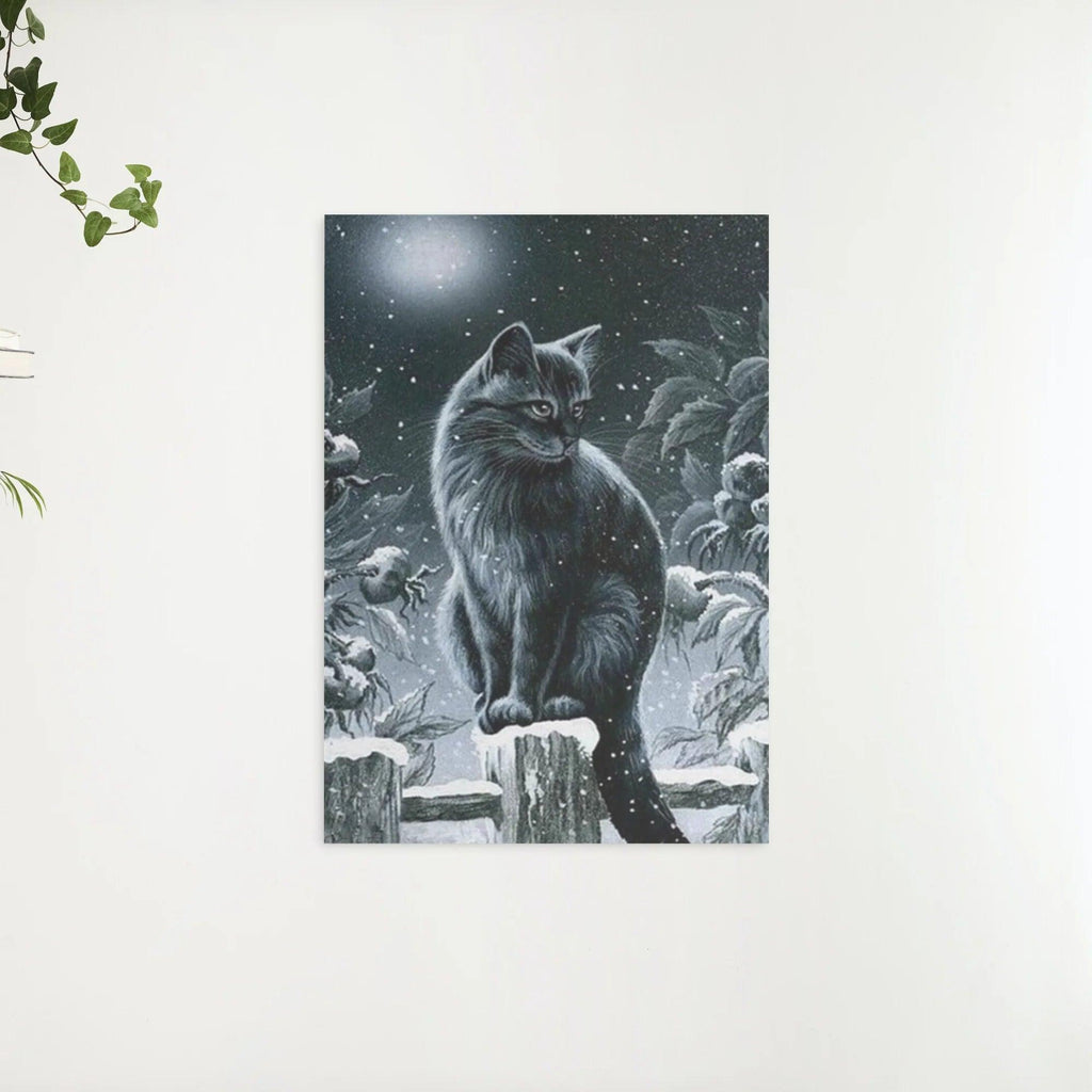 Diamantmaleri Vinter Sort Kat - SEOS Shop ®