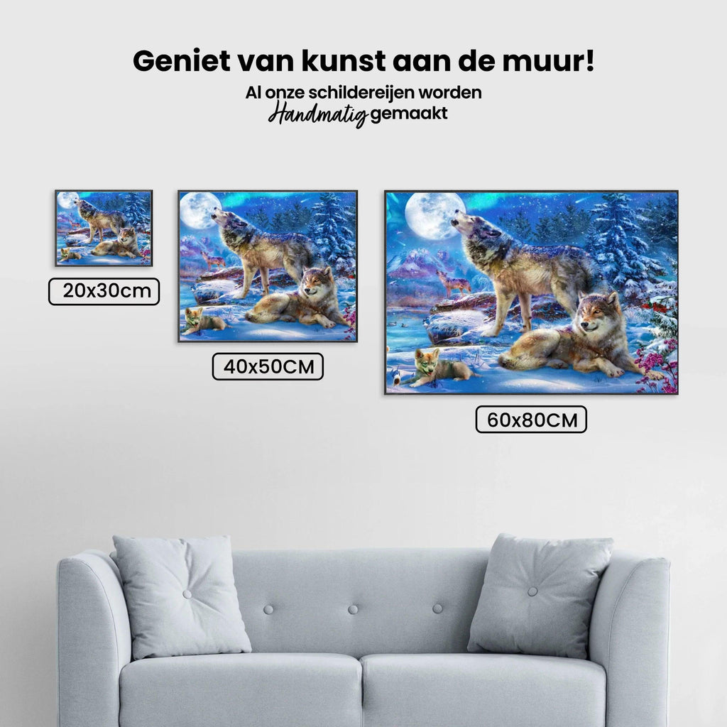 Diamantmaleri Vinterulv og Hyl - SEOS Shop ®