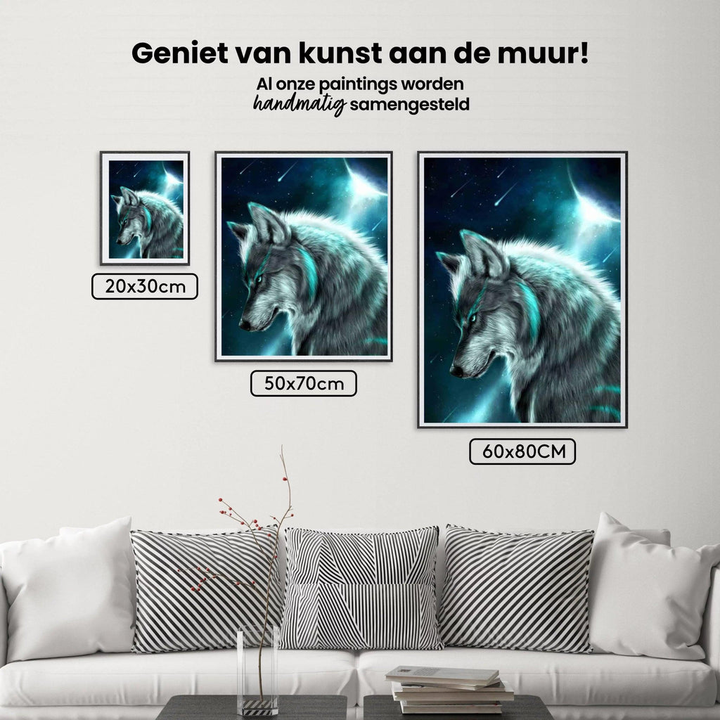Diamantmaleri Ulv i måneskin – SEOS Shop ®