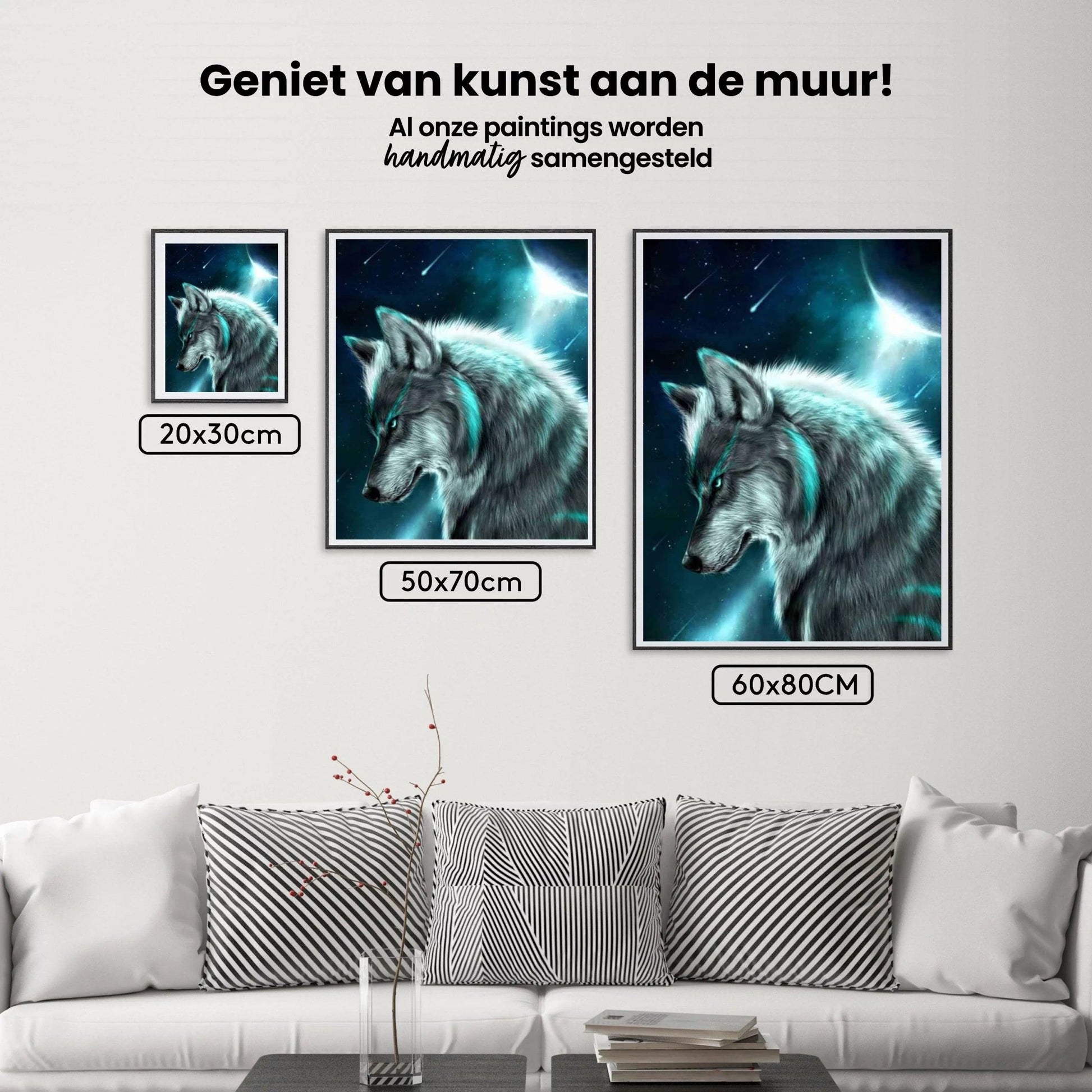 Diamantmaleri Ulv i måneskin – SEOS Shop ®