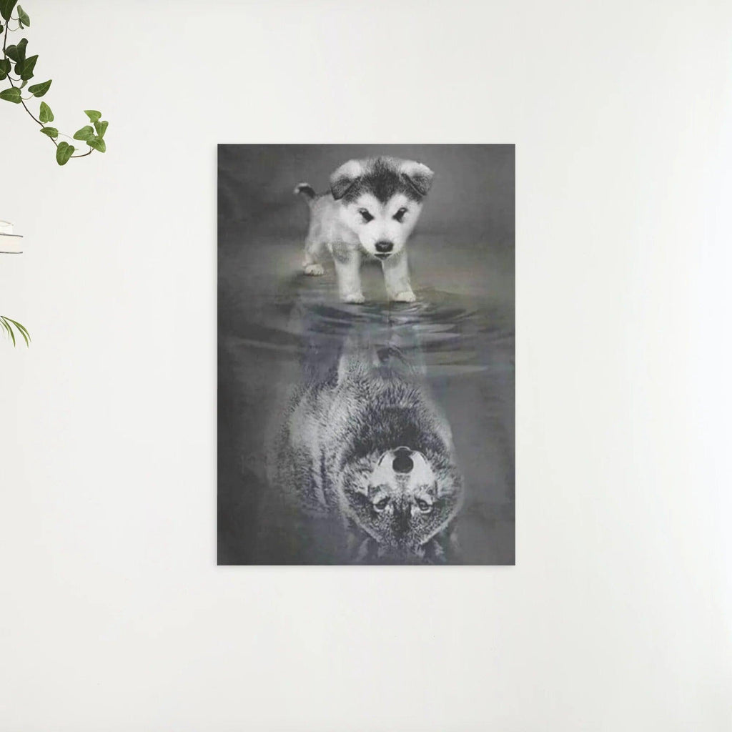 Diamantmaleri Ulveunge i spejlbillede – SEOS Shop ®