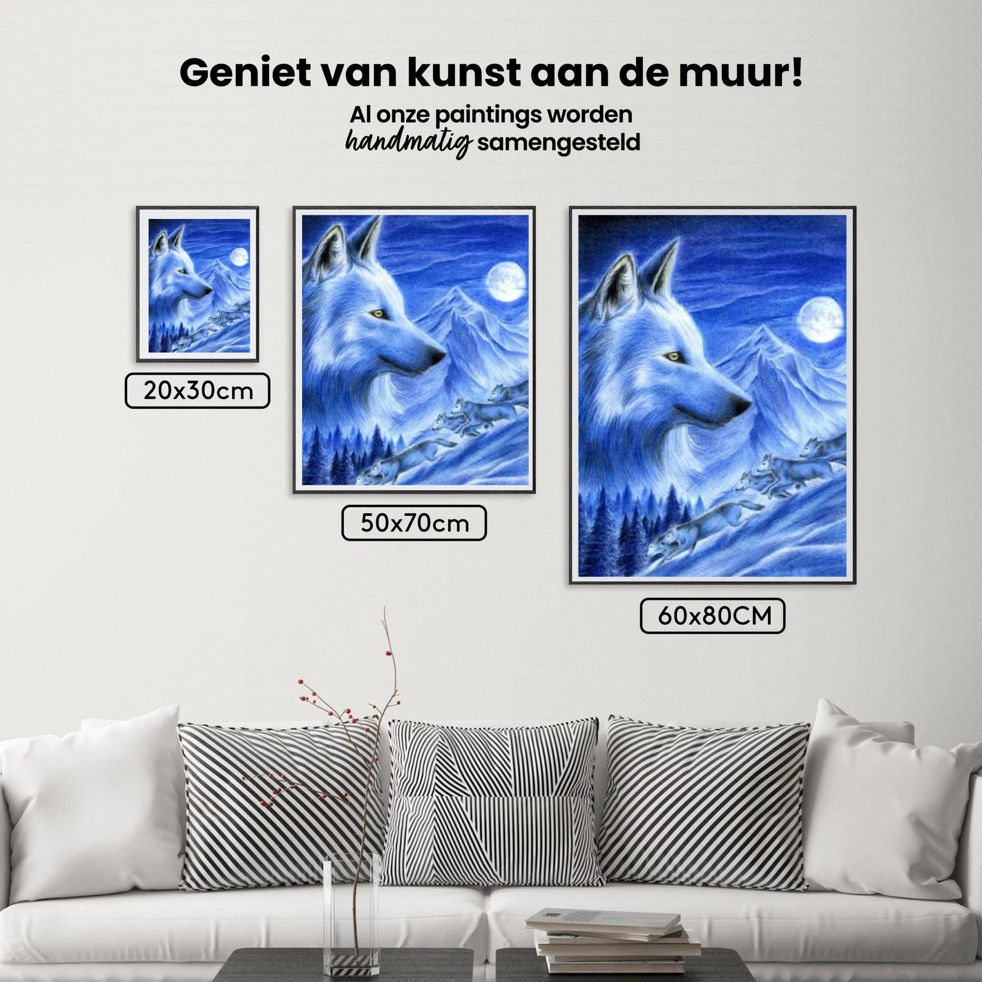 Diamantmaling Ulve i sneen - SEOS Shop ®