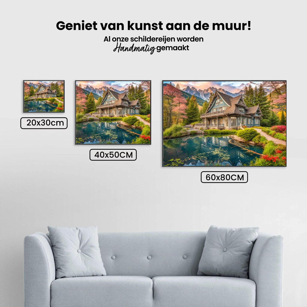 Diamantmaling Sommerhus ved vandet - SEOS Shop ®