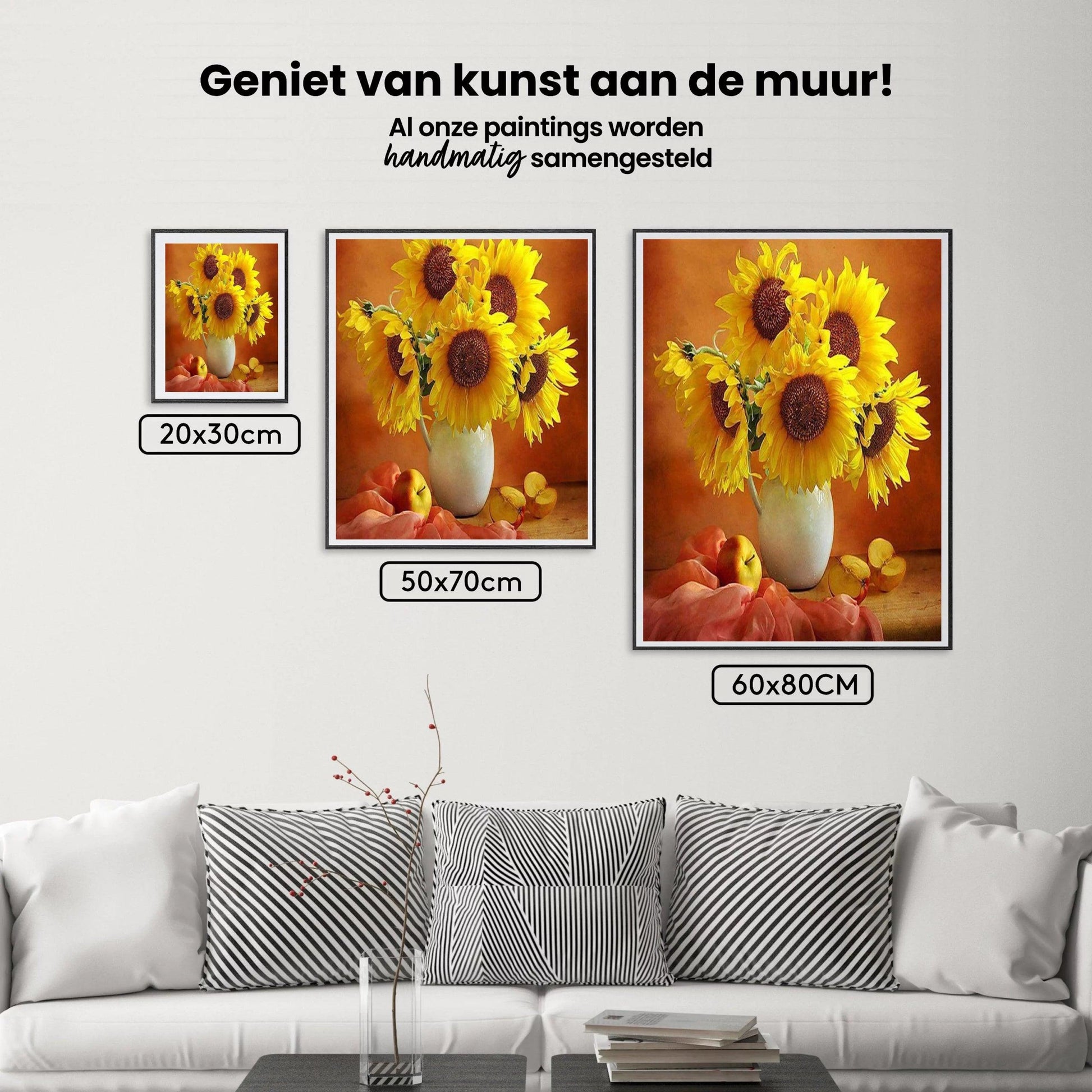 Diamantmaling Solsikker i en vase - SEOS Shop ®