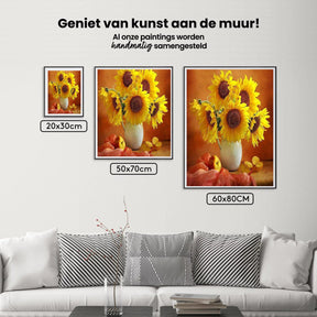 Diamantmaling Solsikker i en vase - SEOS Shop ®