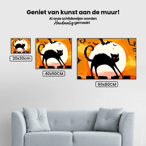 Diamantmaleri Sort kat i natten - SEOS Shop ®