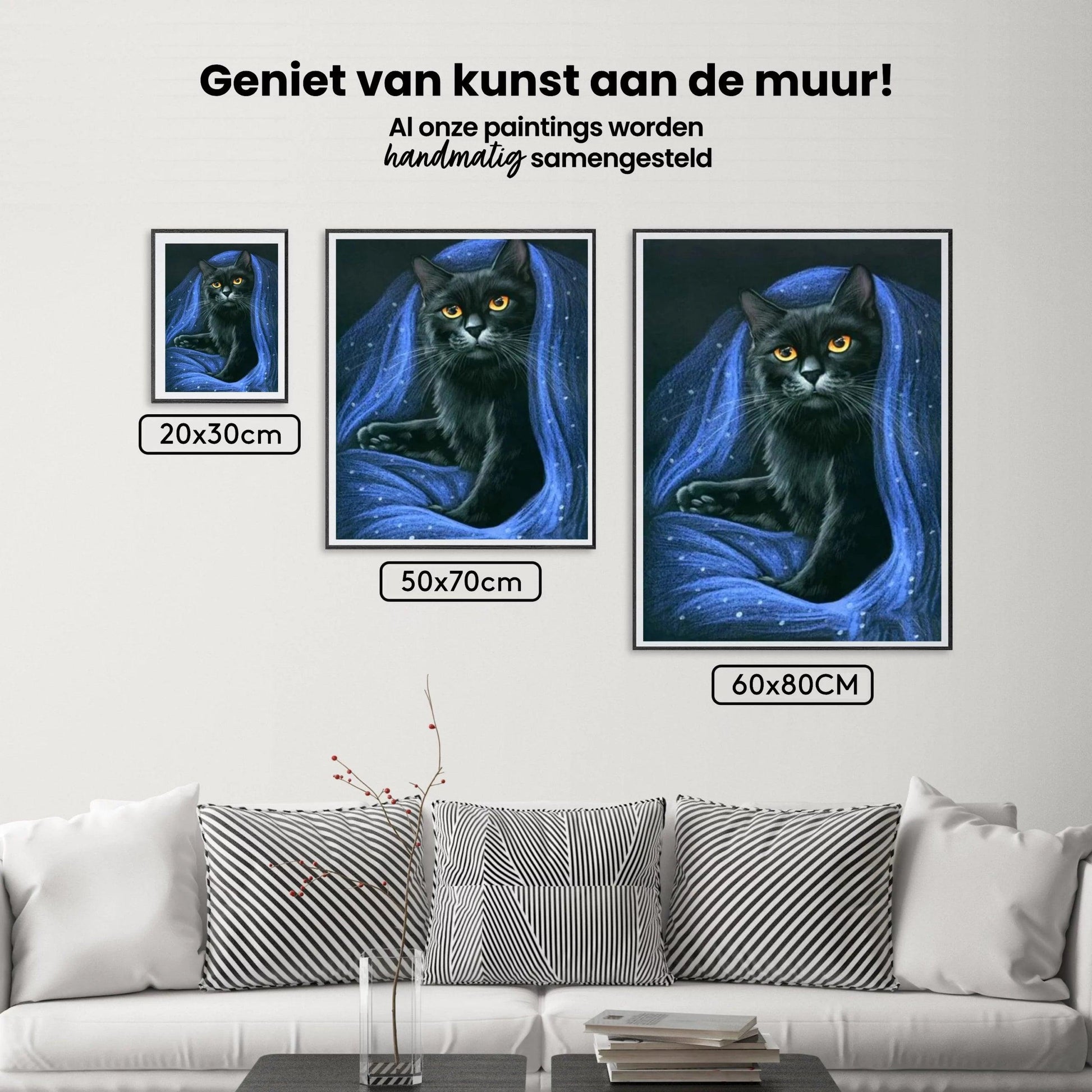 Diamantmaleri Sort Kat - SEOS Shop ®