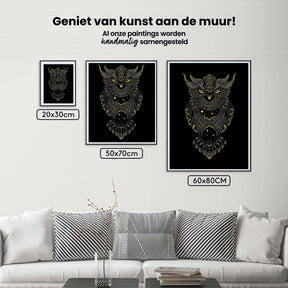 Diamantmaleri Sort og Gul Ugle - SEOS Shop ®