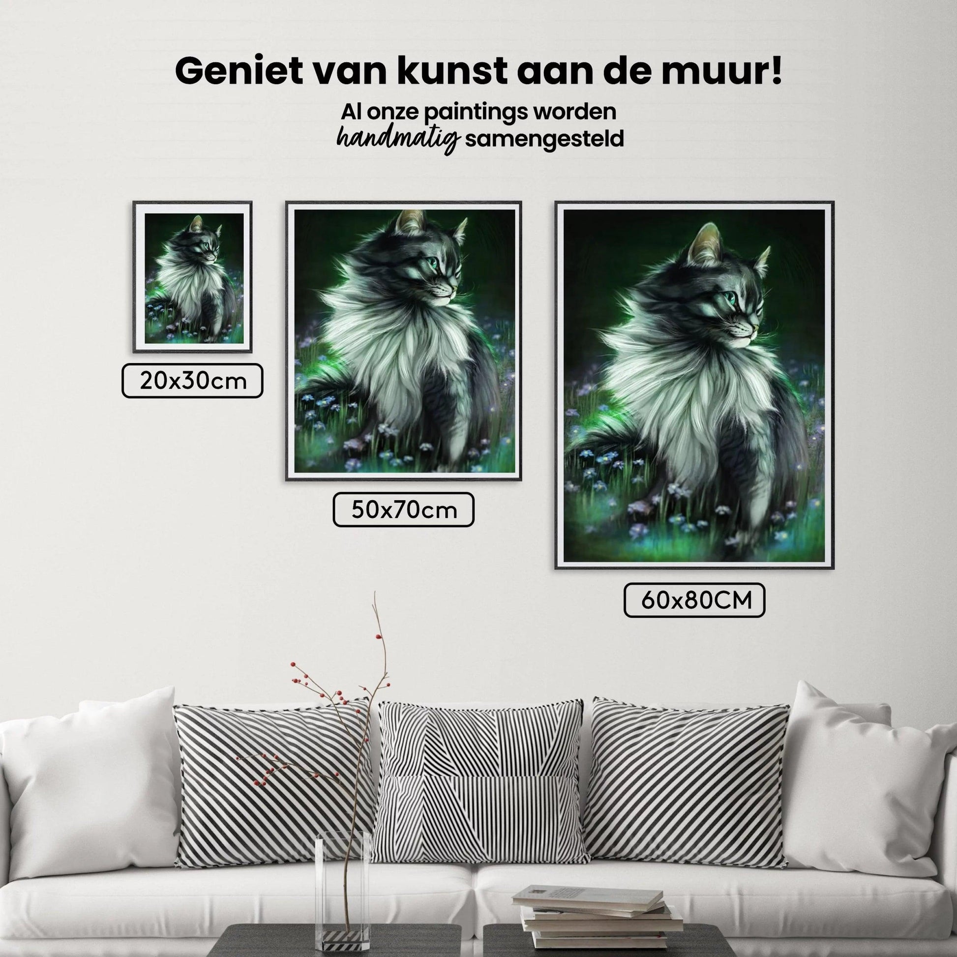Diamantmaleri Sort Kat Glødende - SEOS Shop ®