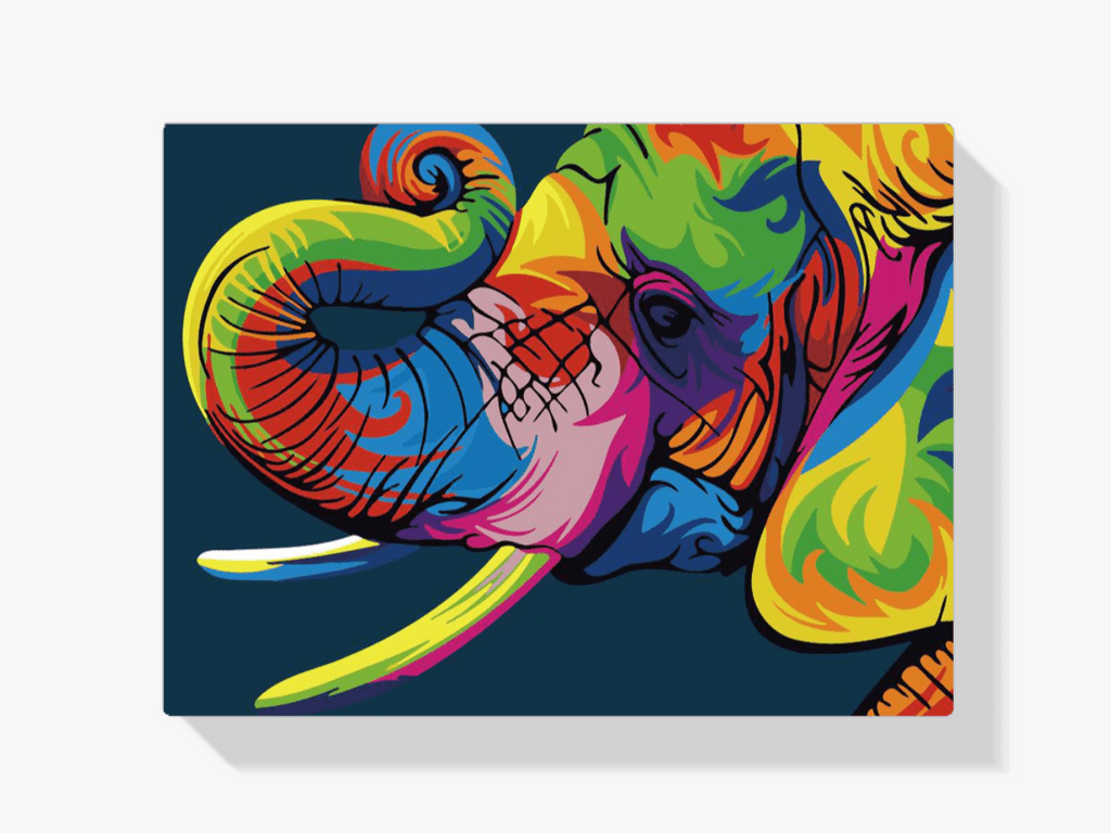 Diamantmaleri - Abstrakt elefant - SEOS®