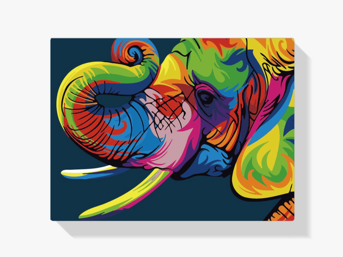 Diamantmaleri - Abstrakt elefant - SEOS®