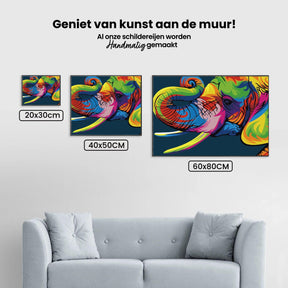 Diamantmaleri - Abstrakt elefant - SEOS®