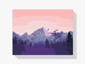 Diamantmaleri - Bjerge ved solnedgang - SEOS Shop ®