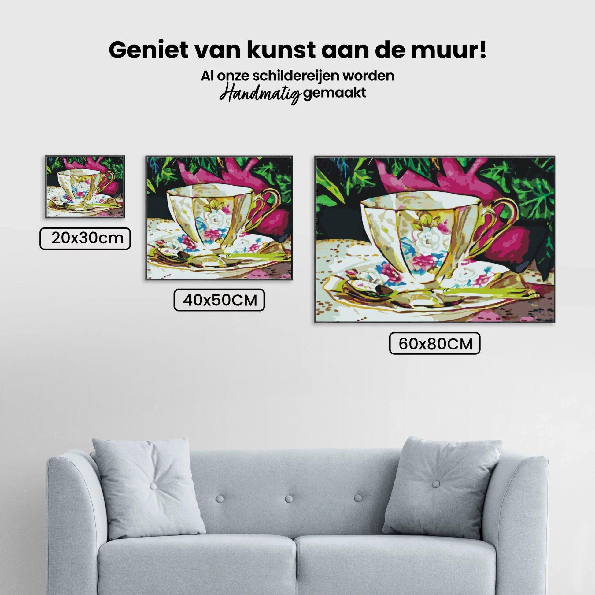 Diamantmaling - Malet Keramikkop - SEOS Shop ®
