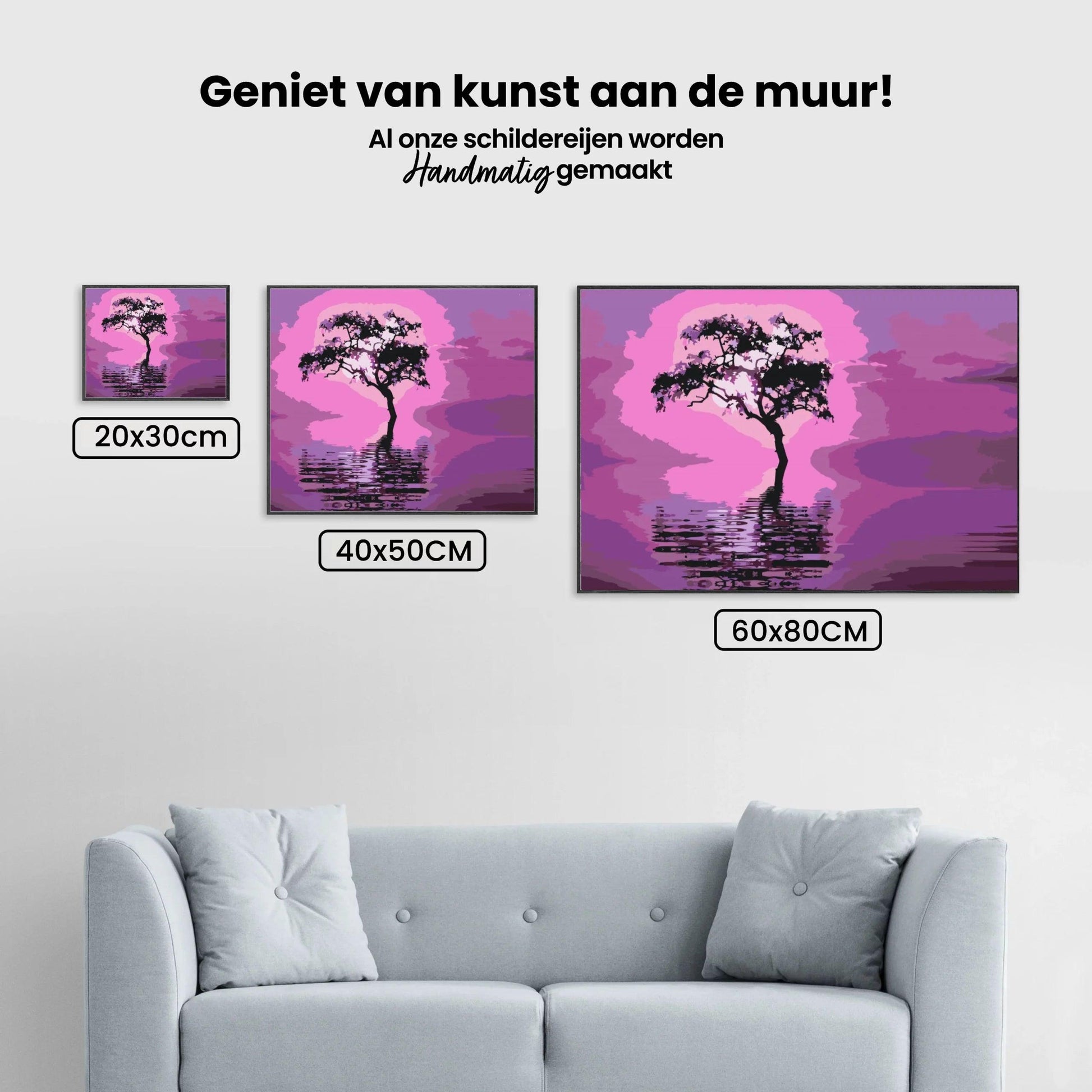 Diamantmaleri - Træ midt i søen - SEOS Shop ®