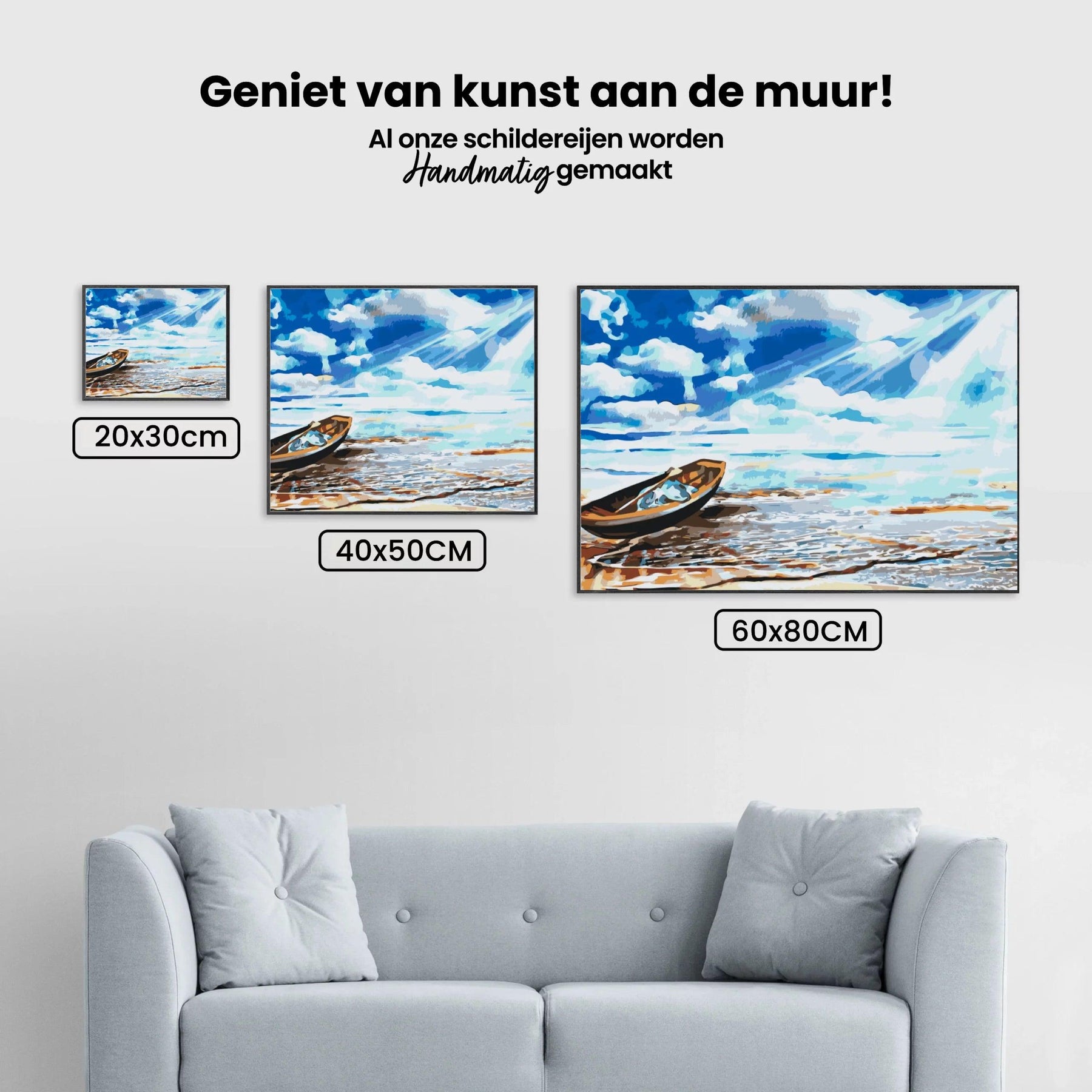 Diamantmaleri - Båd ved havets kant - SEOS Shop ®